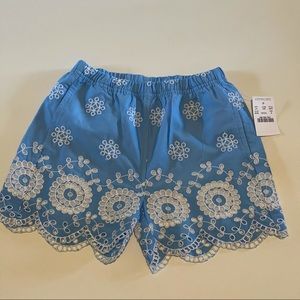 New! Crewcuts Girl Lace shorts size6